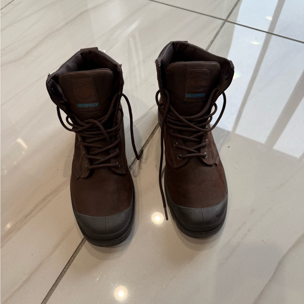 Palladium Brown Leather Boots